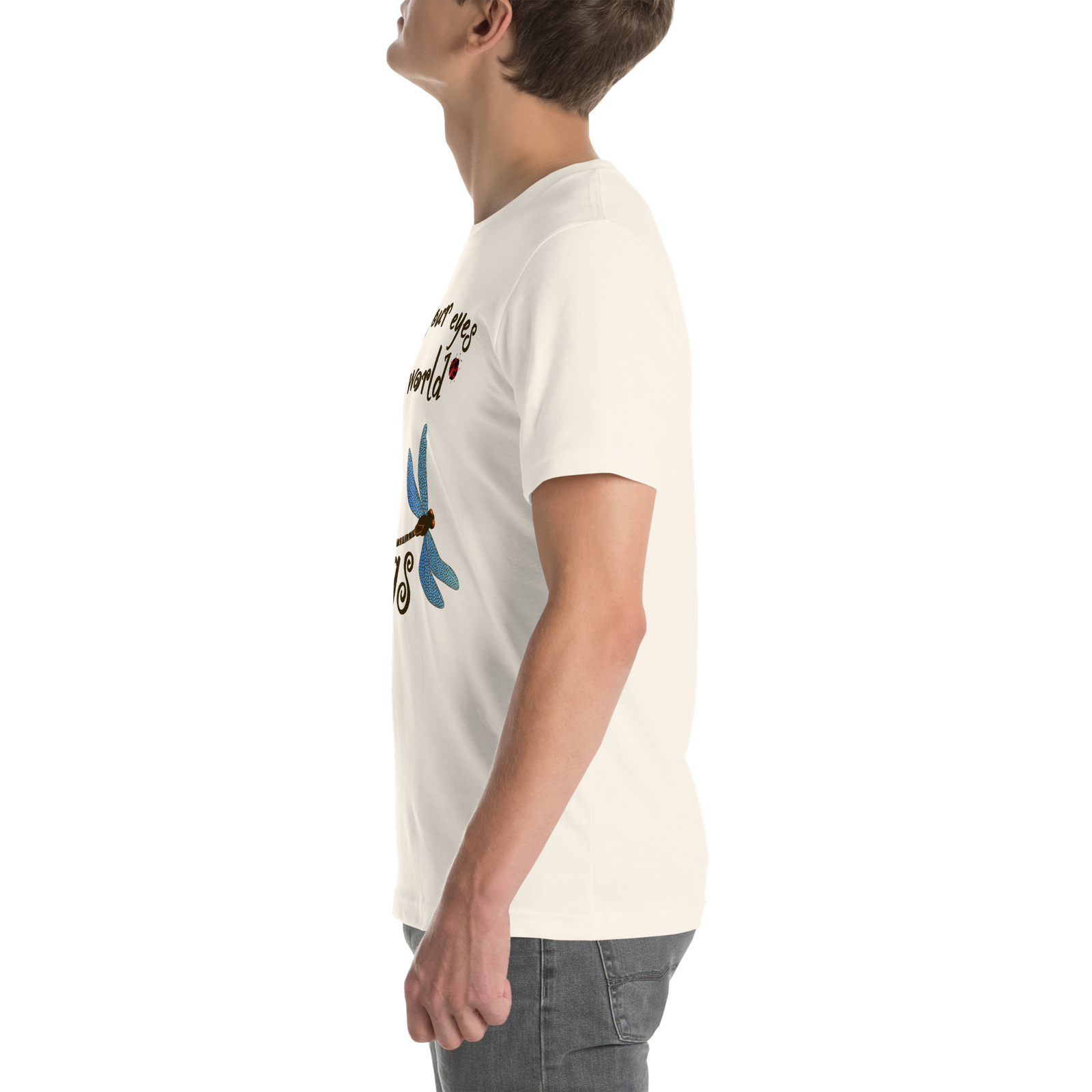 ‘Open your eyes to the world of bugs’ T-shirt - Image 10