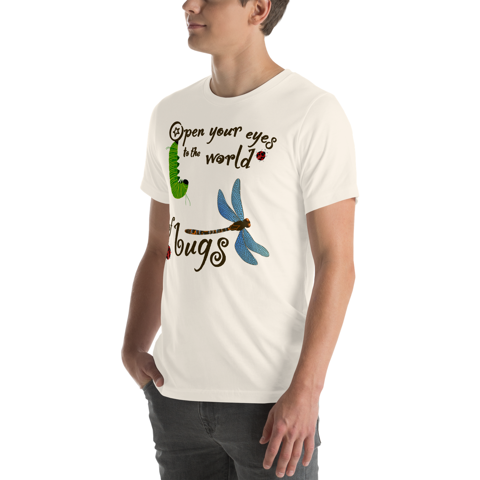 ‘Open your eyes to the world of bugs’ T-shirt - Image 11