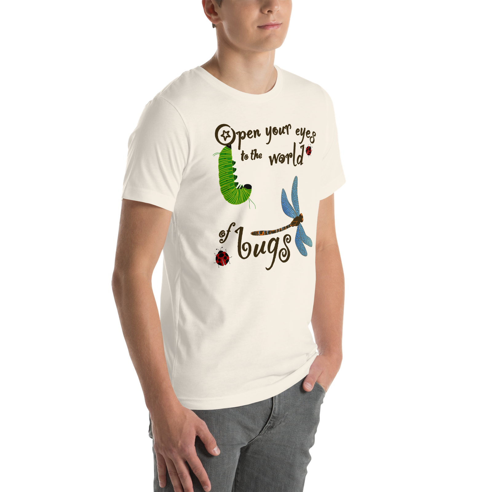‘Open your eyes to the world of bugs’ T-shirt - Image 13